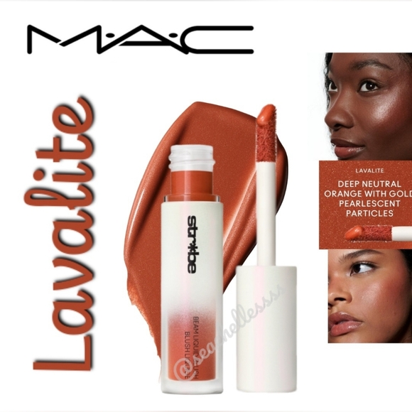 MAC Strobe Beam Liquid Blush Lavalite Orange Gold Brand New In Box Full Size - Picture 1 of 8